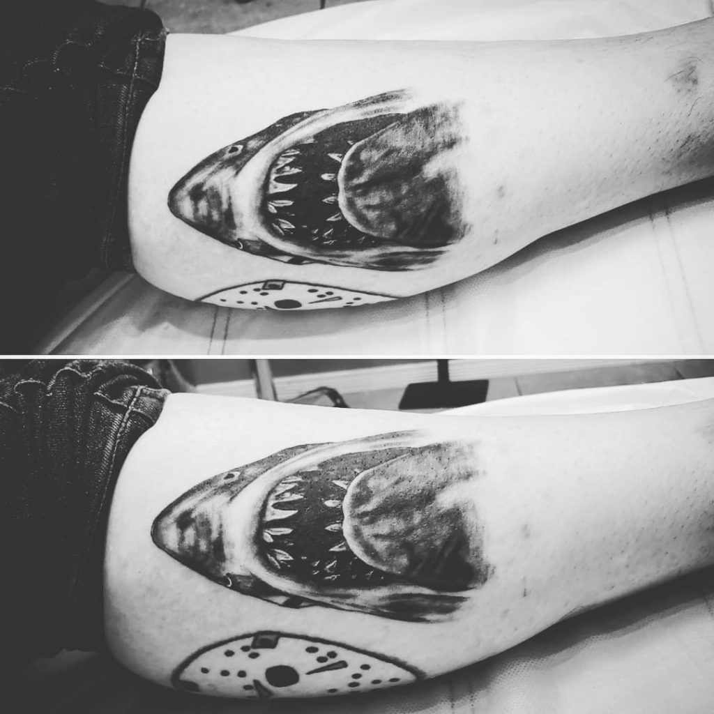 Jaws tattoo